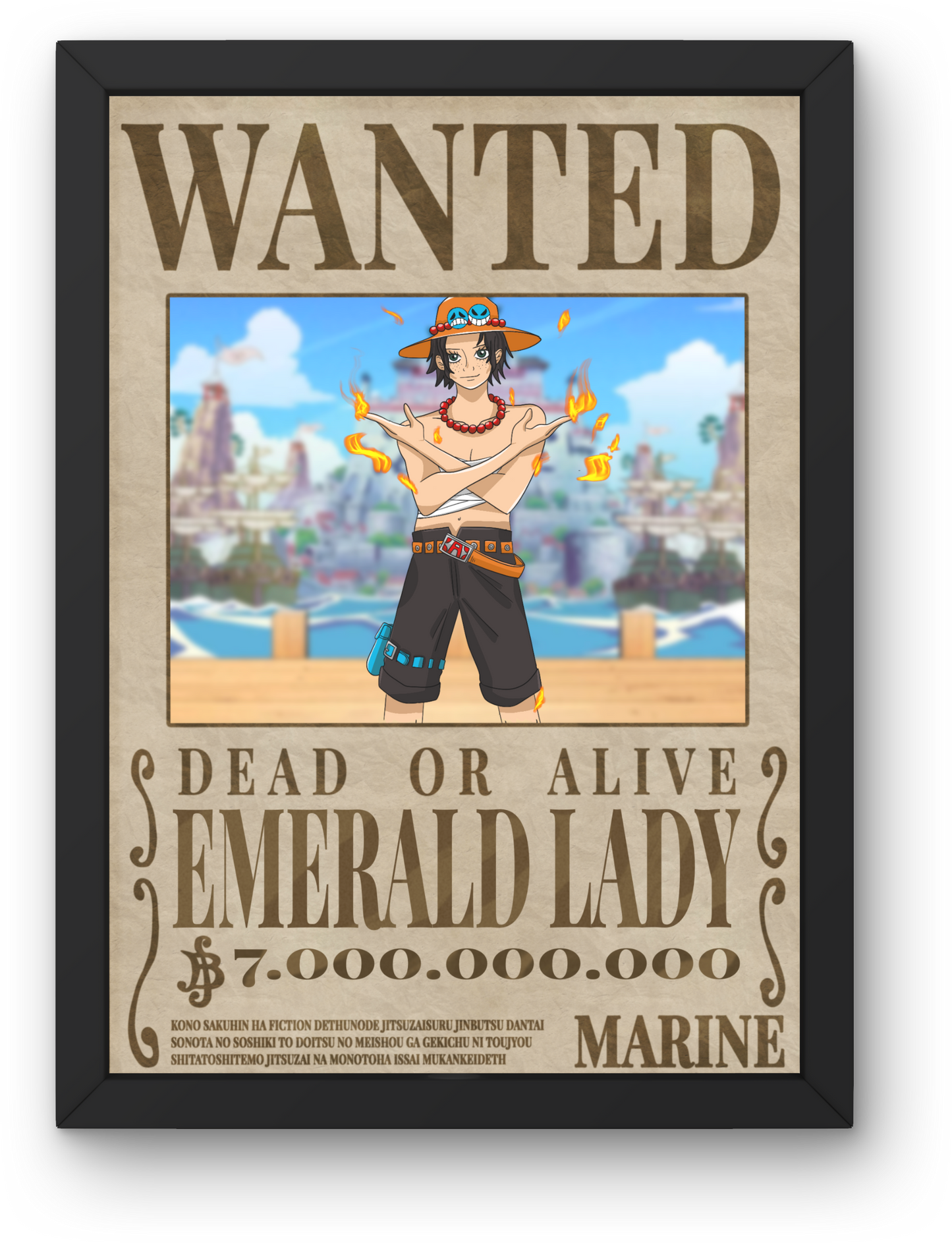 Wanted Poster One Piece Style
