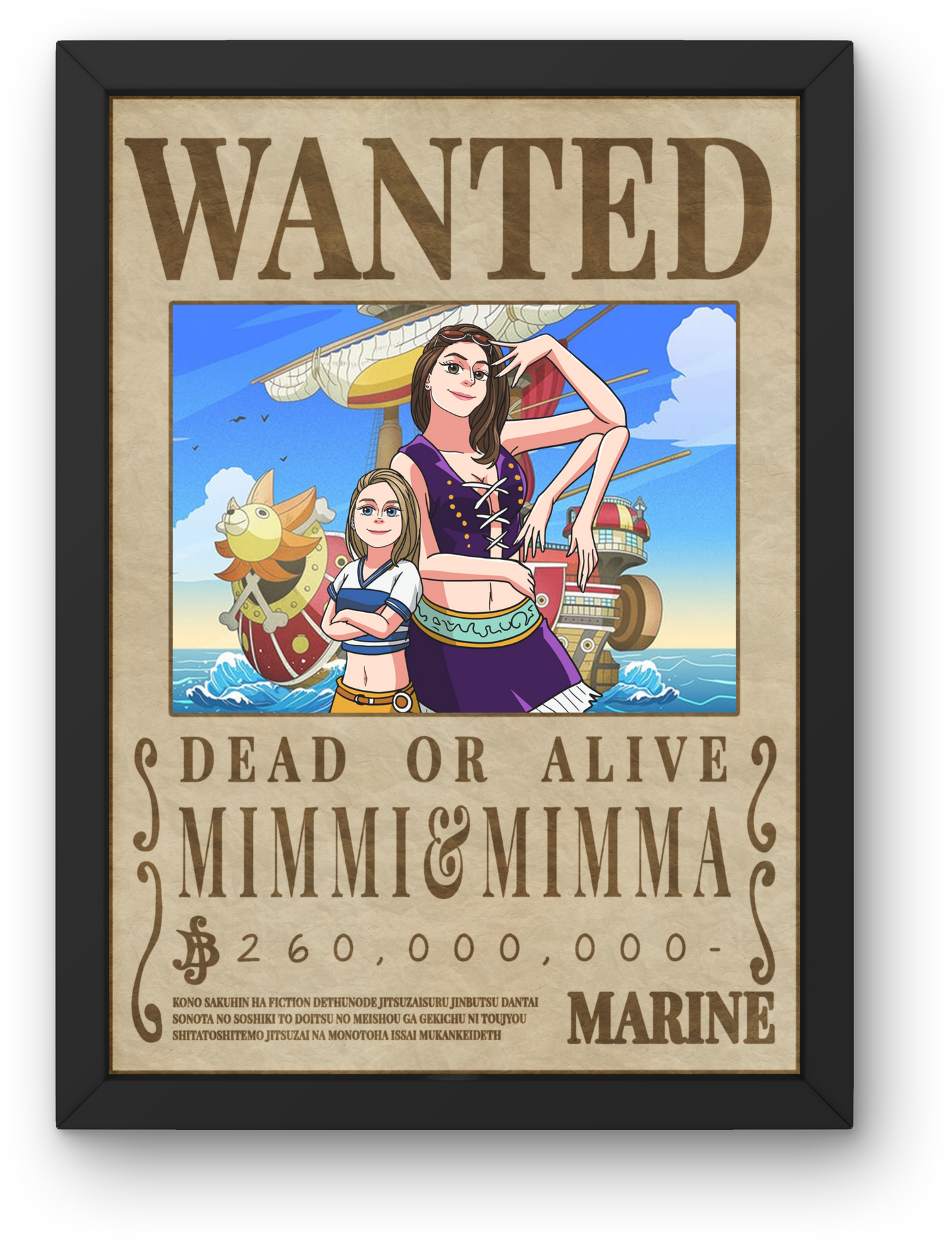 Wanted Poster One Piece Style