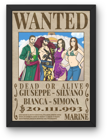 Wanted Poster One Piece Style